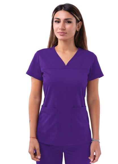 ADAR Pro Womens Sweetheart V-neck Scrub Top