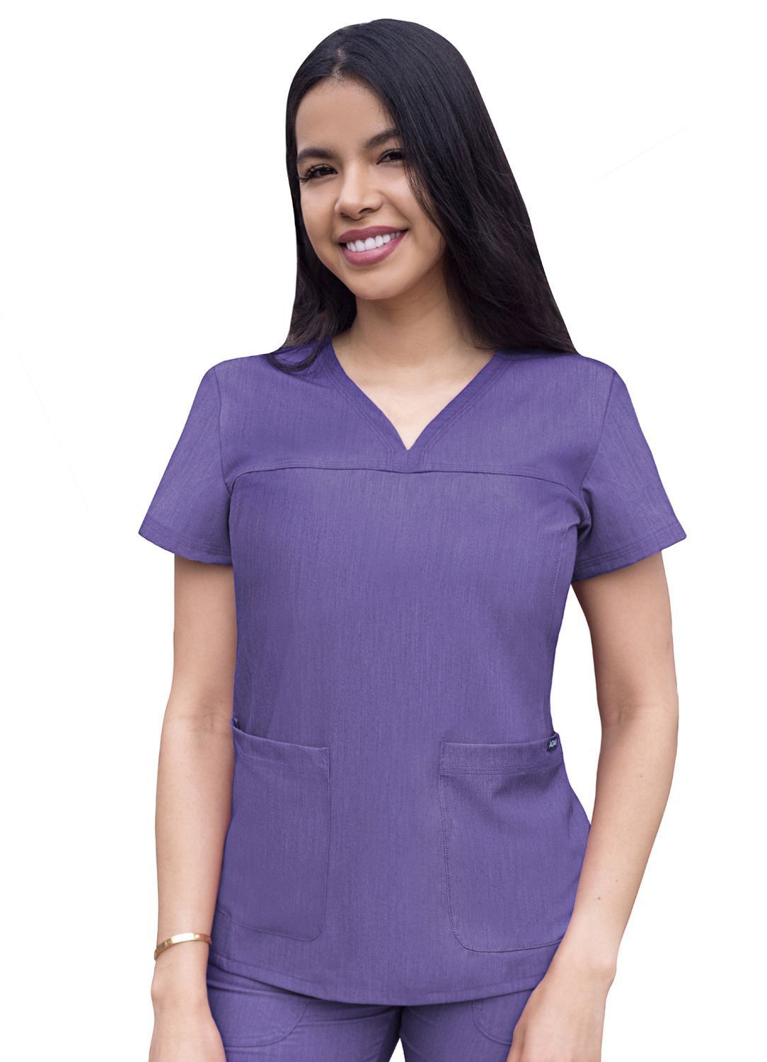 ADAR Pro Women's Sweetheart V-neck Scrub Top