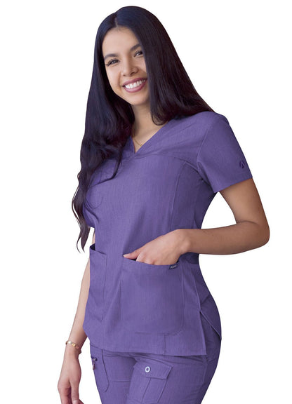 ADAR Pro Women's Sweetheart V-neck Scrub Top