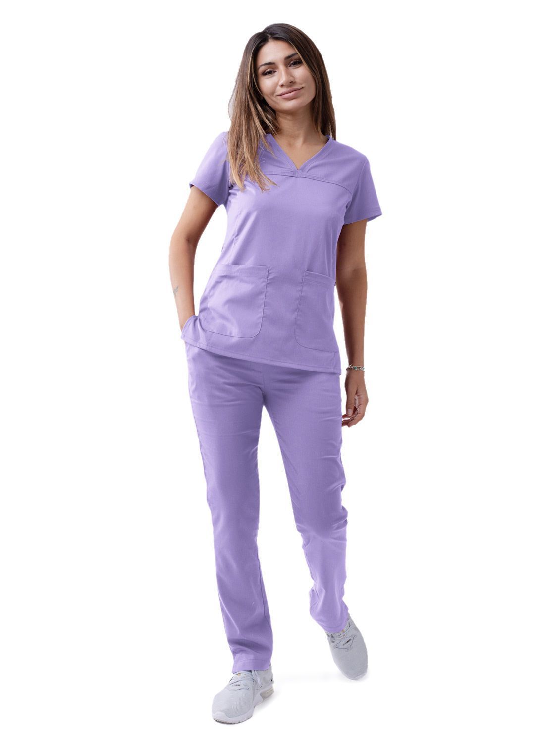 ADAR Pro Womens Sweetheart V-neck Scrub Top