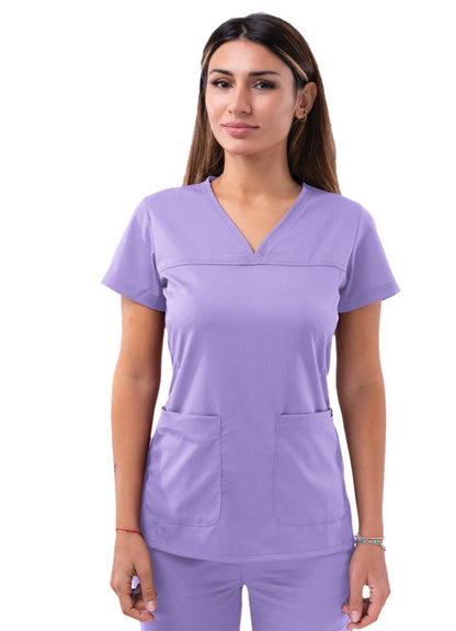 ADAR Pro Womens Sweetheart V-neck Scrub Top