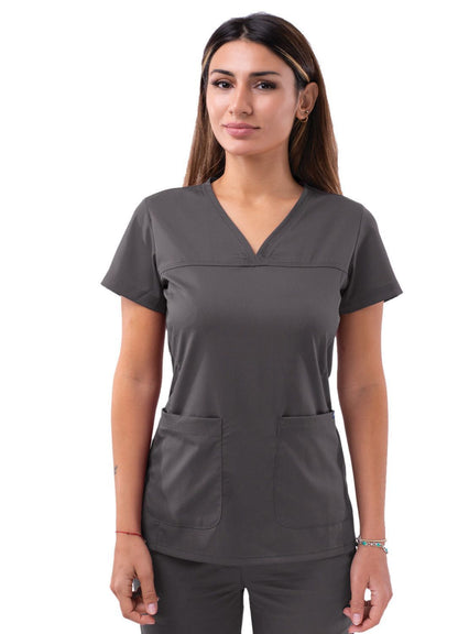 ADAR Pro Womens Sweetheart V-neck Scrub Top