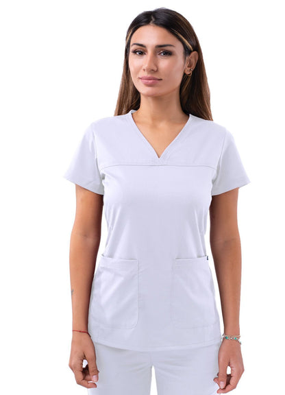 ADAR Pro Womens Sweetheart V-neck Scrub Top