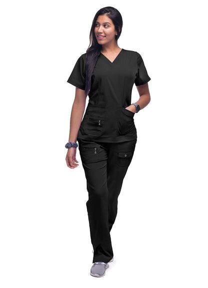 ADAR Pro Womens Elevated V-neck Scrub Top