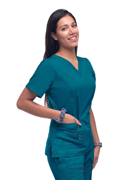 ADAR Pro Womens Elevated V-neck Scrub Top