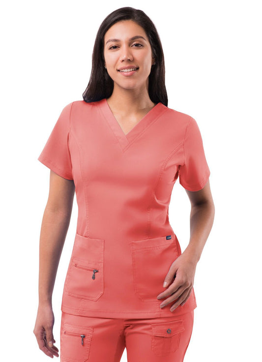 ADAR Pro Womens Elevated V-neck Scrub Top