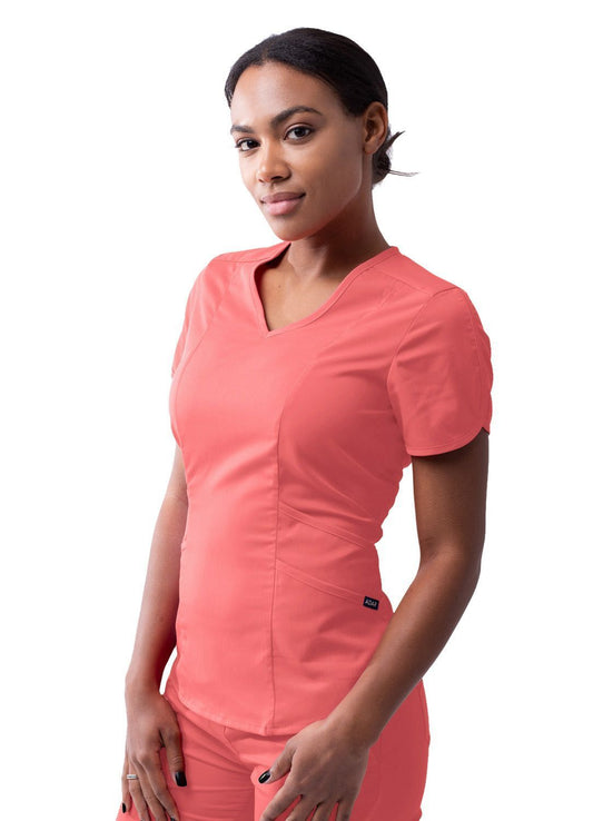 ADAR Pro Women's Modern V-Neck Scrub Top