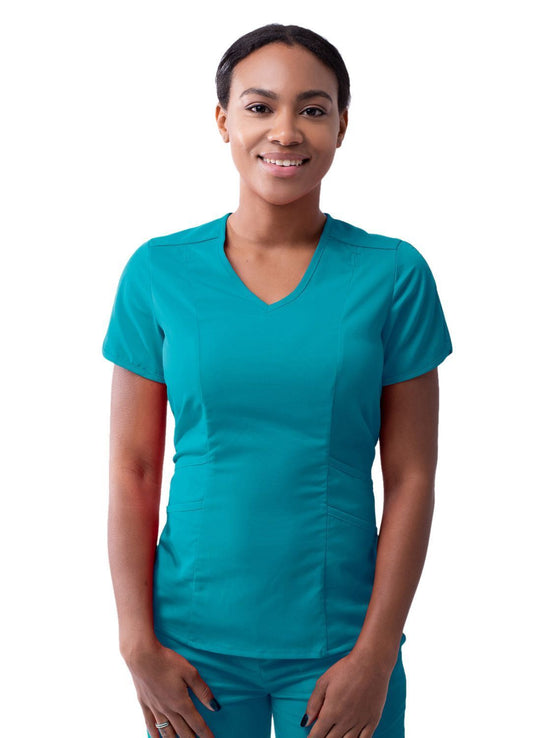 ADAR Pro Women's Modern V-Neck Scrub Top