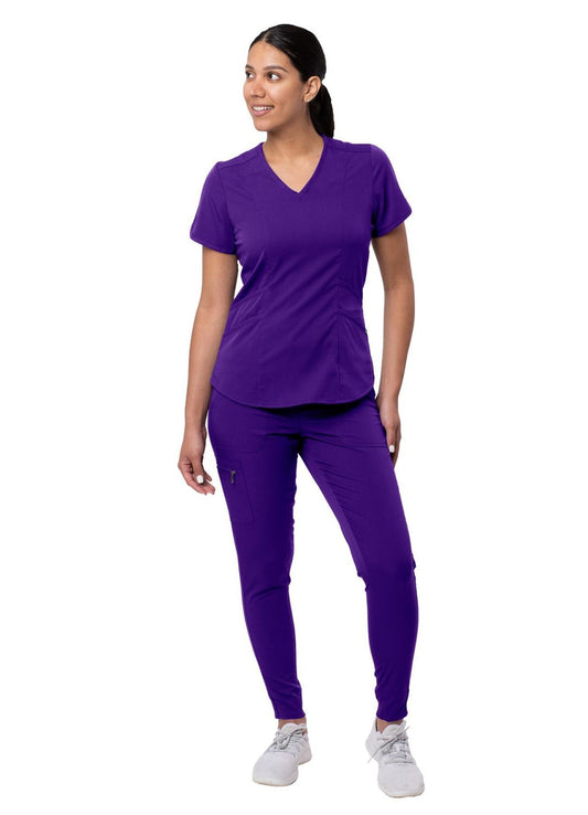 ADAR Pro Women's Modern Athletic Jogger Scrub Set