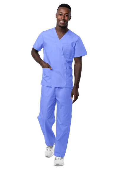 Sivvan Unisex V-Neck/Drawstring Pant Scrub Set