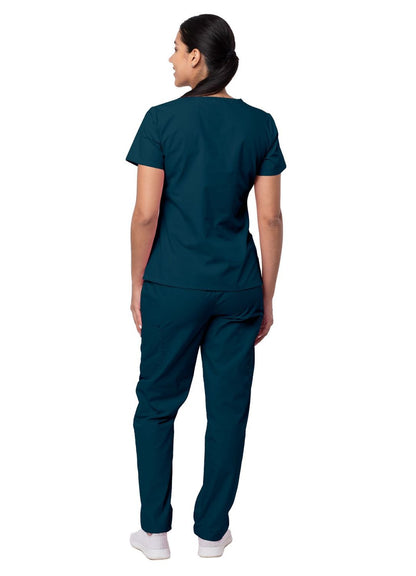 Sivvan Women's Mock Wrap Top/Cargo Pant Scrub Set