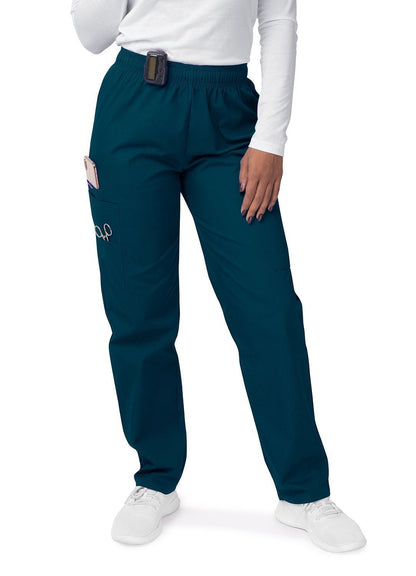 Sivvan Women's Mock Wrap Top/Cargo Pant Scrub Set