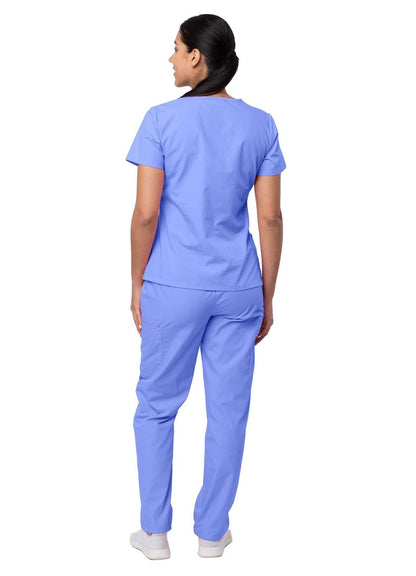 Sivvan Women's Mock Wrap Top/Cargo Pant Scrub Set