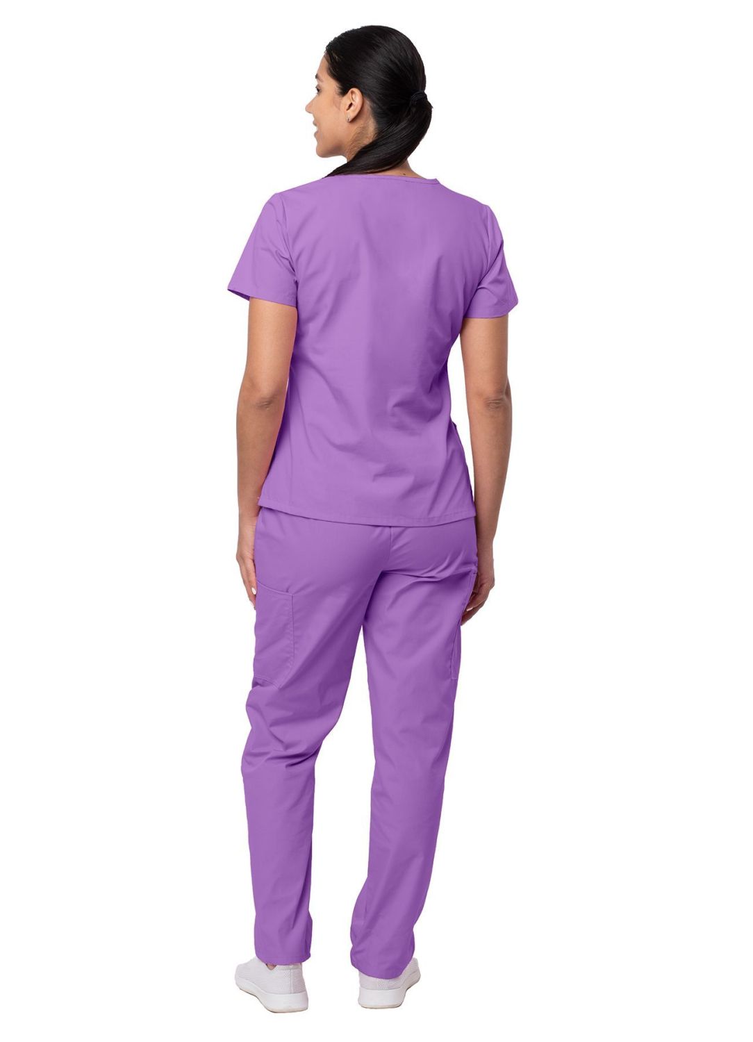 Sivvan Women's Mock Wrap Top/Cargo Pant Scrub Set