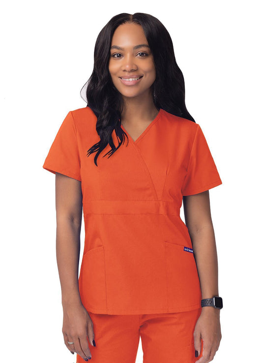 Sivvan Women's Mock Wrap Top/Cargo Pant Scrub Set