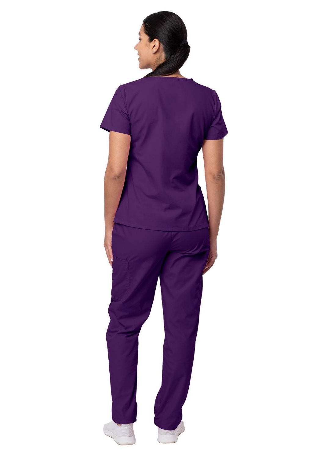 Sivvan Women's Mock Wrap Top/Cargo Pant Scrub Set