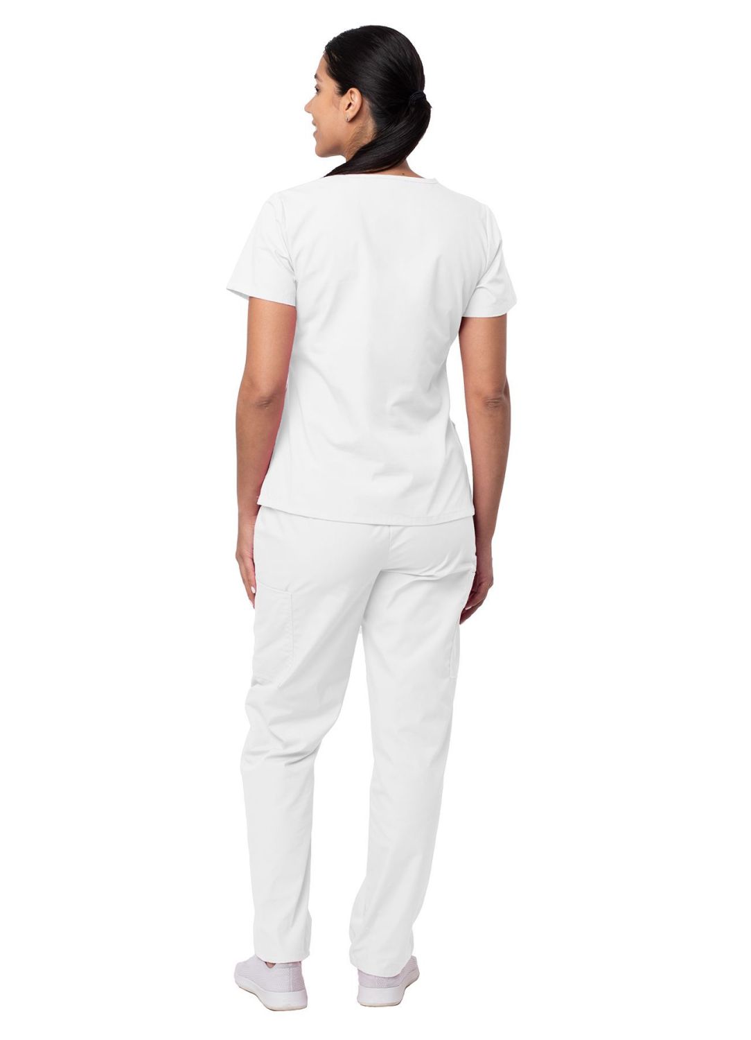 Sivvan Women's Mock Wrap Top/Cargo Pant Scrub Set