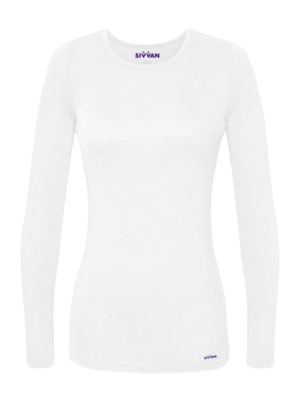 Sivvan Women's Long Sleeve Comfort Underscrub Tee